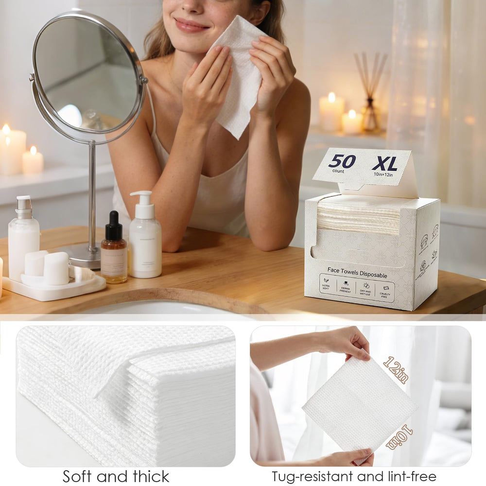 Lyun Cloudlet travel pack absorbent towels ideal for on-the-go cleansing.