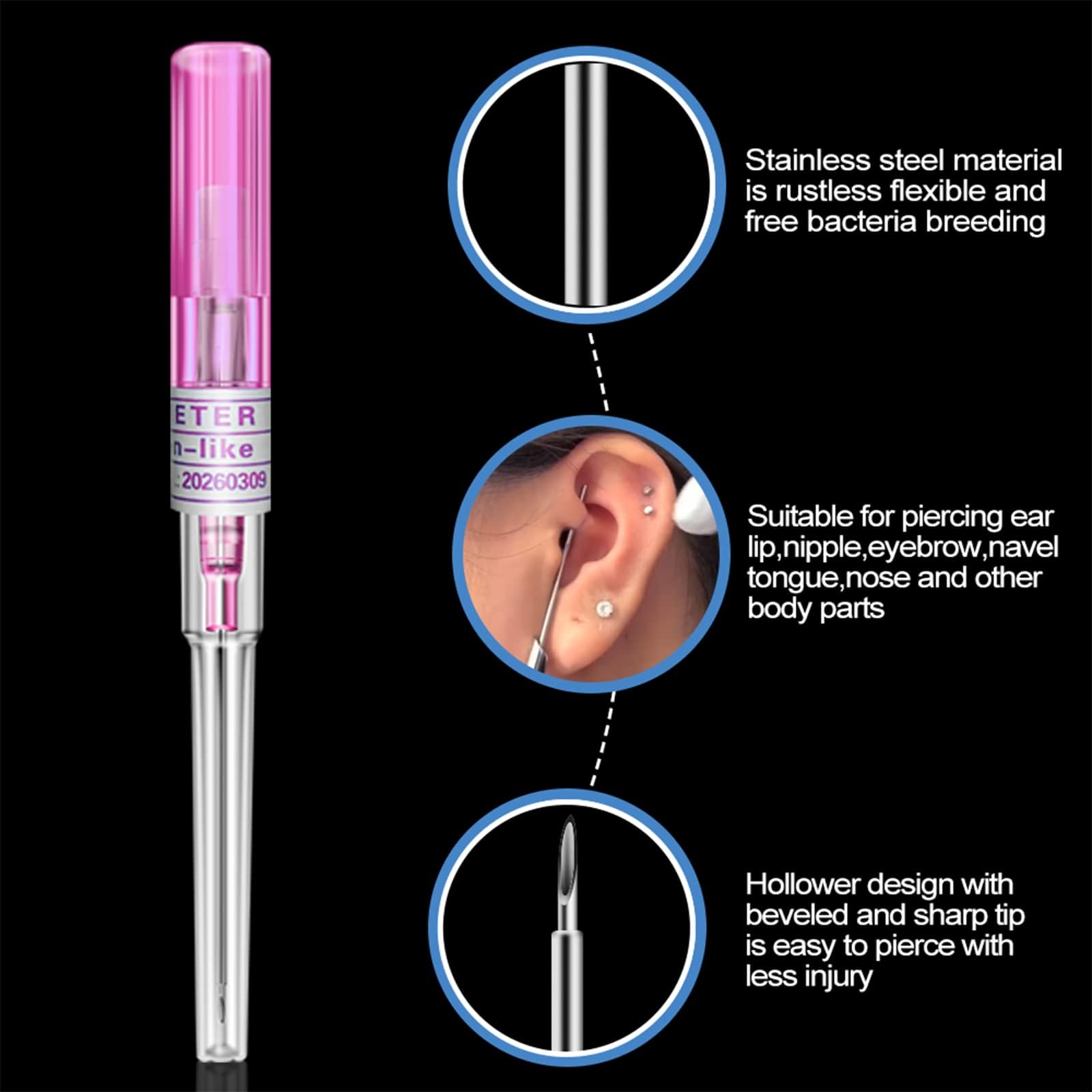 Lyuxzad catheter needle sterile pack keeps components protected and ready for use.