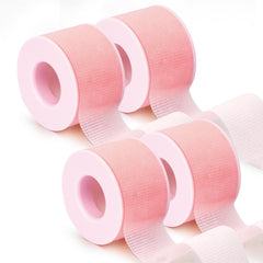 LZM Lash Tape pink packaging with four rolls for easy lash work.