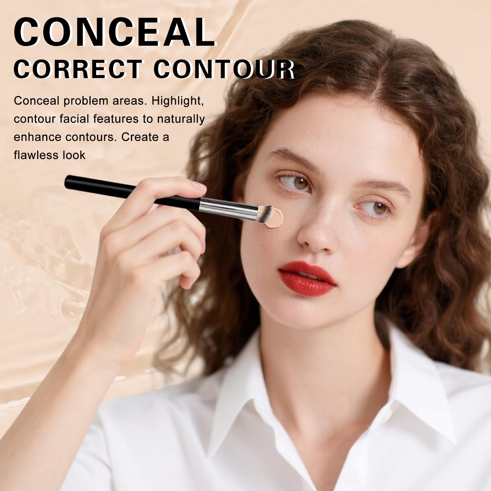 LZXLUKGIR waterproof concealer during wear test in heat
