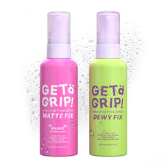 LZYLLS dewy setting spray bottle close-up highlighting hydrating mist for lasting makeup.