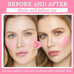 LZYLLS setting spray mist application on the face, for enhanced makeup longevity.