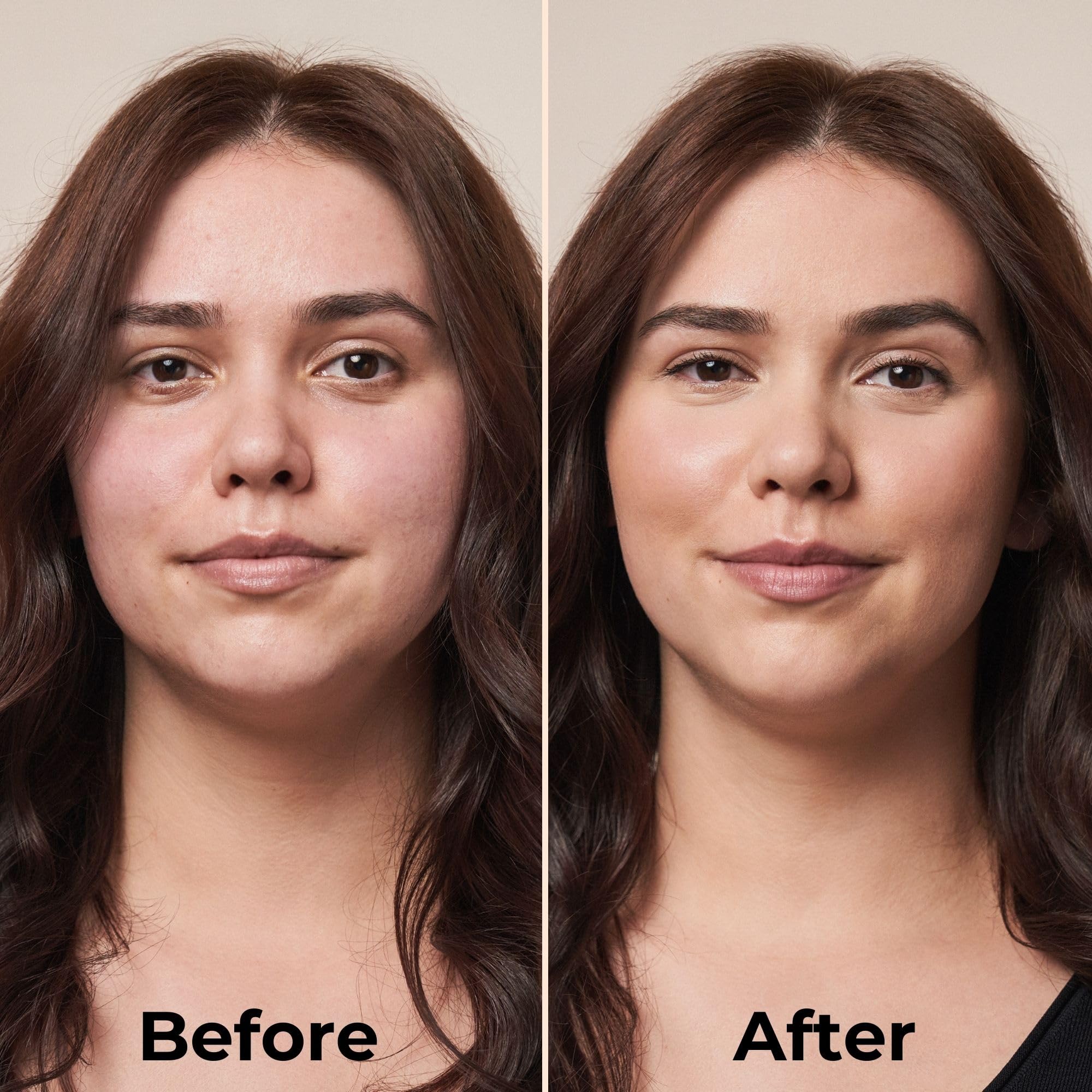 Blur effect on skin highlights smoothing result from MAGIC FINISH concealer.