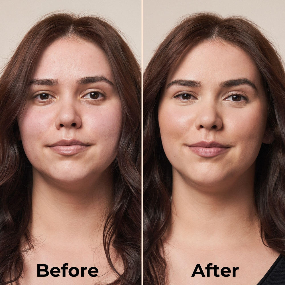 Blur effect on skin highlights smoothing result from MAGIC FINISH concealer.