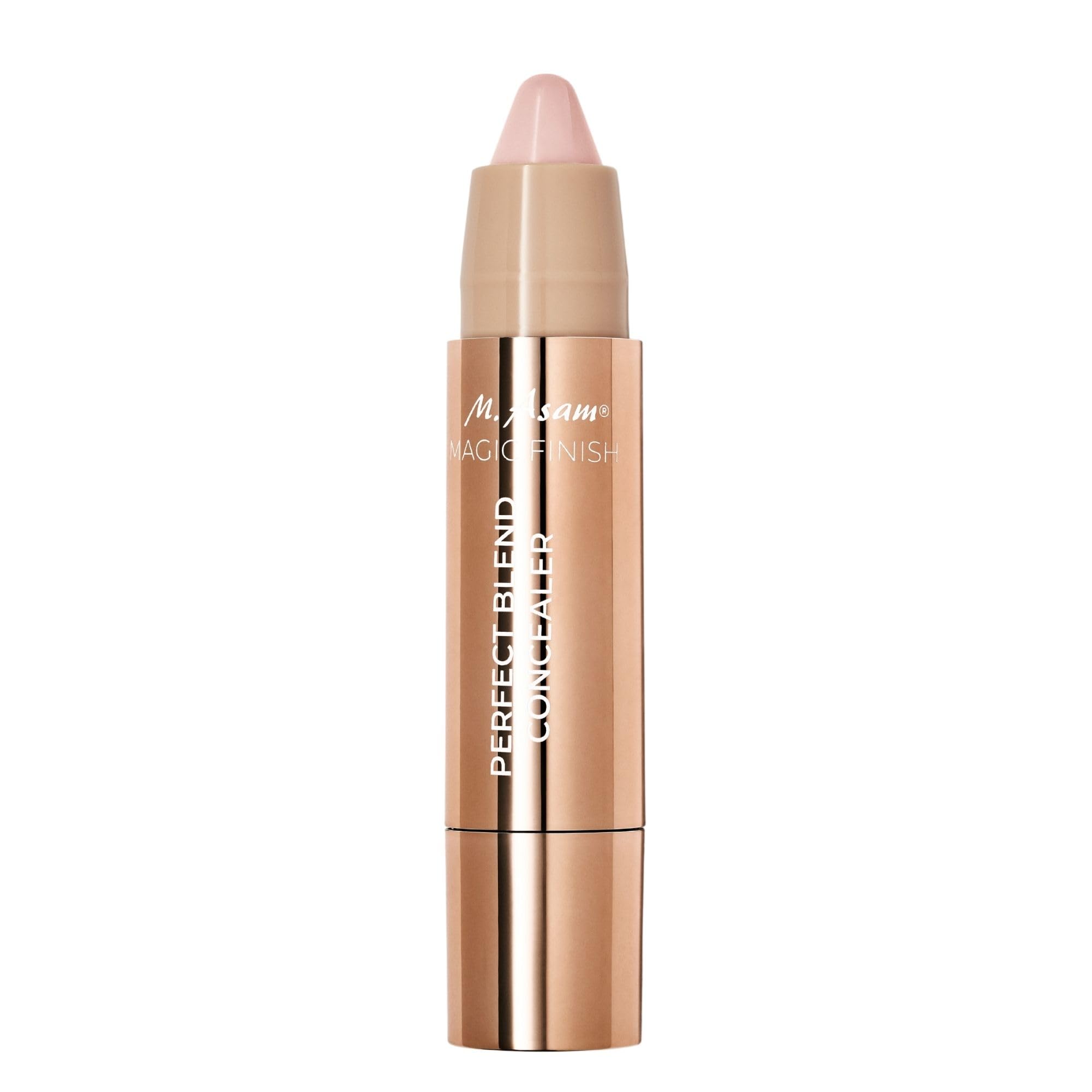 M. Asam MAGIC FINISH concealer bottle shows seamless coverage and blur.