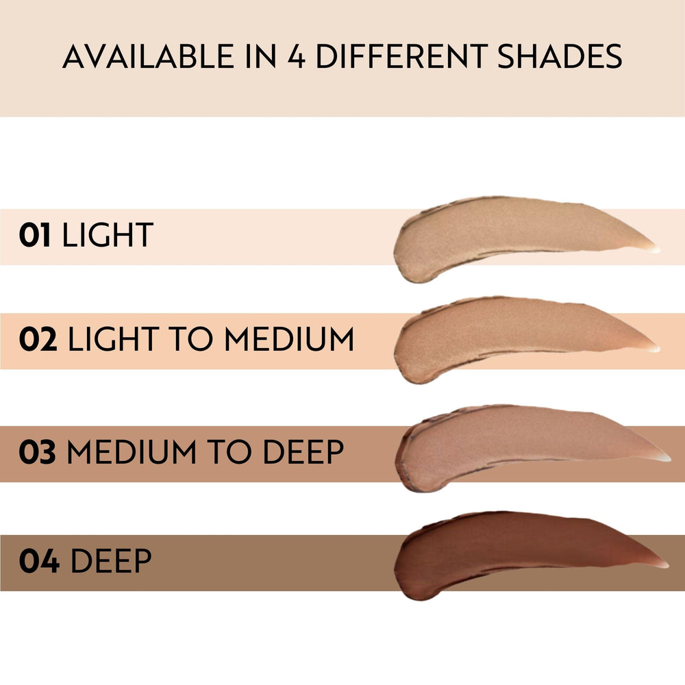 Deep Teint swatch on skin reveals rich color and depth