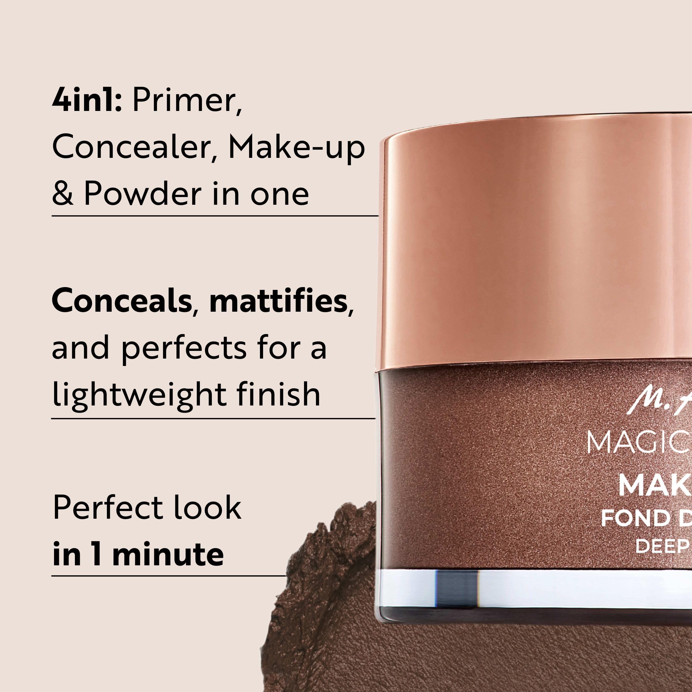Close-up of M. Asam mousse texture showing silky, lightweight finish