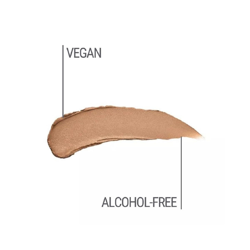 M. Asam Magic Finish Mousse application on skin shows adaptable shading with a natural, even finish.