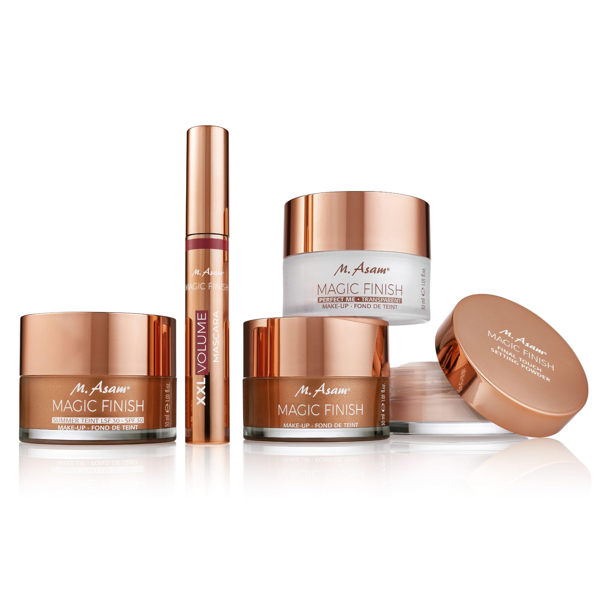 M. Asam Magic Finish Mousse porcelain shade close-up for fair skin with balanced, natural-looking coverage.