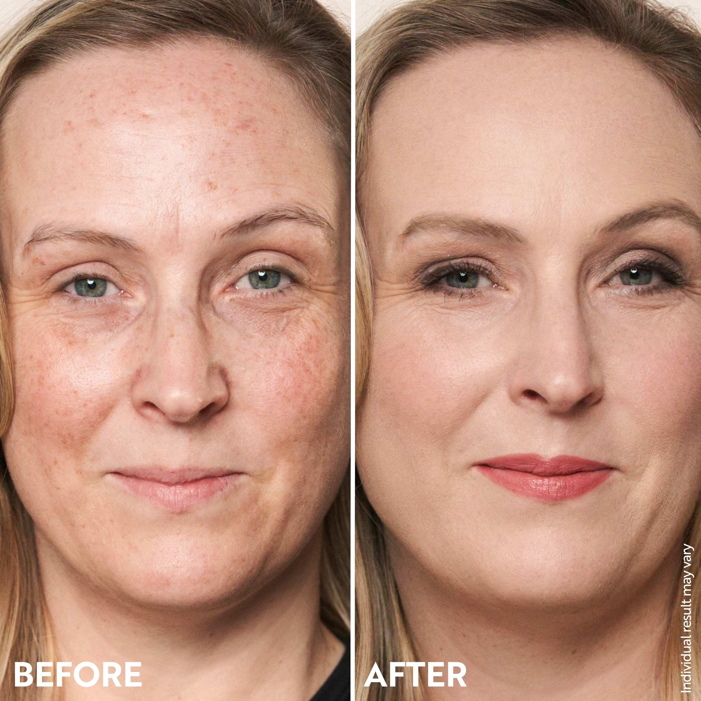 M. Asam matte finish close-up hints at a natural, shine-free look.