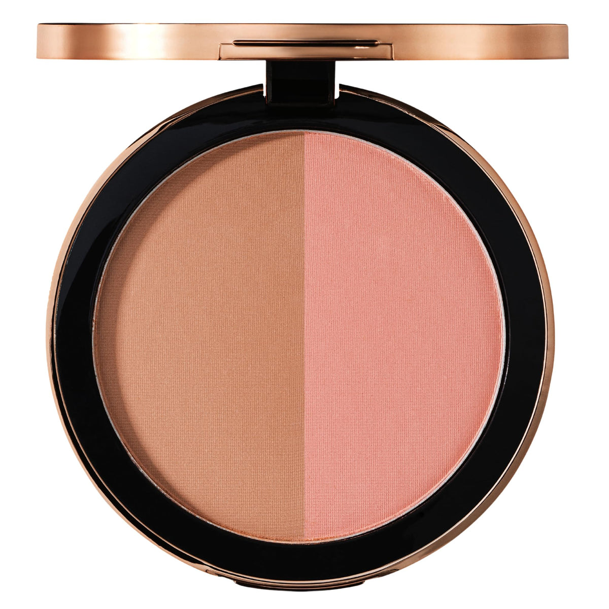 M. Asam Magic Finish Satin Blush Dark Honey compact with mirror for on-the-go touch-ups.