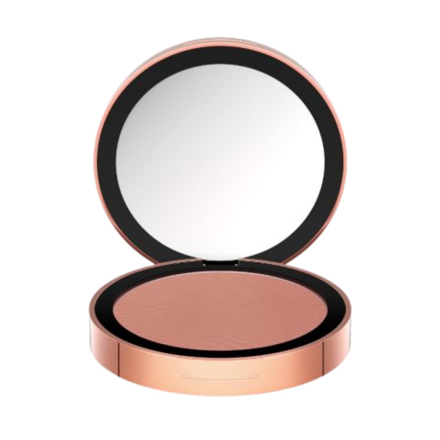 M. Asam Magic Finish Satin Blush Desert Bloom compact closeup for a radiant, sun-kissed glow.