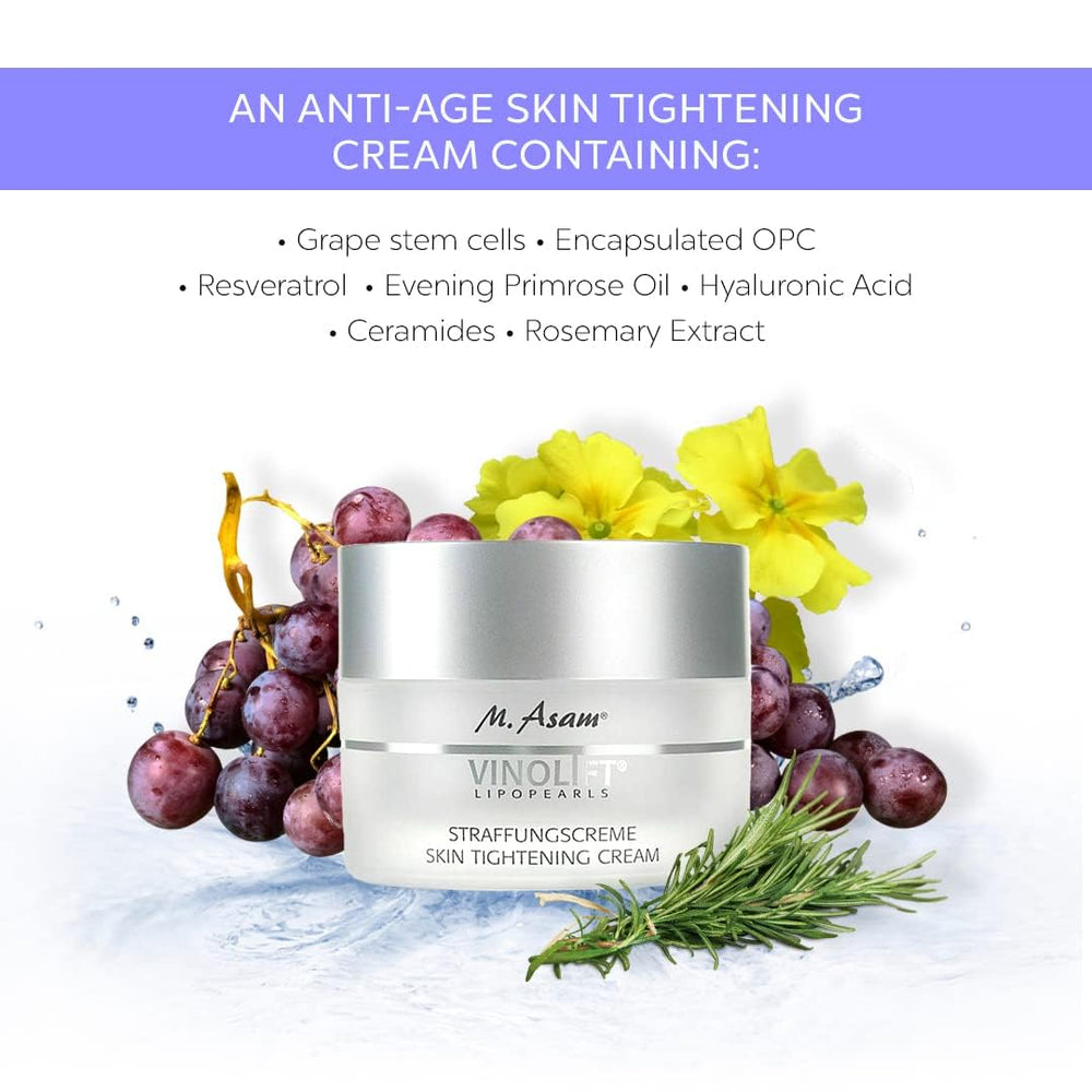 M. Asam Vinolift anti-age cream packaging front highlighting premium skincare.