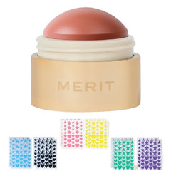 M Flush Balm Cream Blush swirl shows creamy texture for natural radiance.