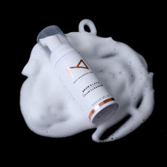 M foam cleanser packaging box highlighting versatile PMU use