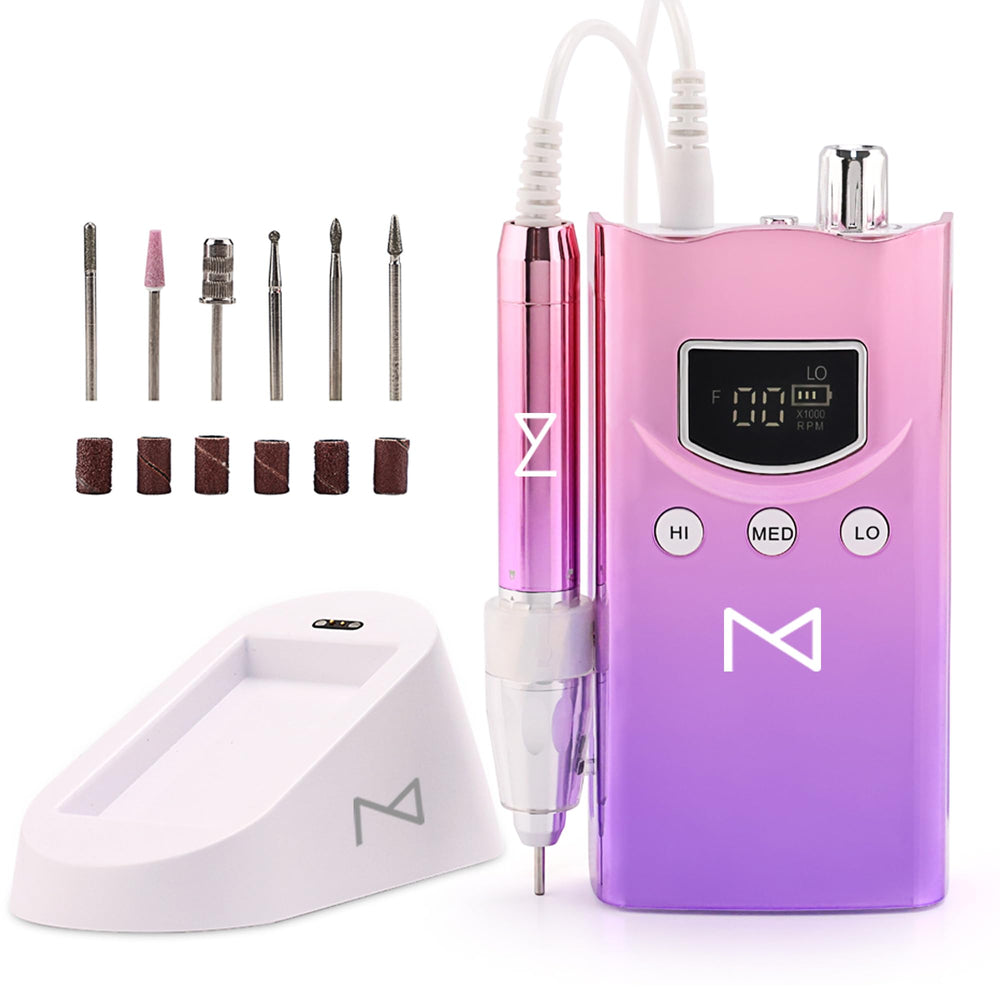 M GEM Brushless Nail Drill 35K RPM for precise acrylic shaping.