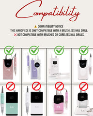 Ergonomic grip on the M Max handpiece for comfortable, steady control.
