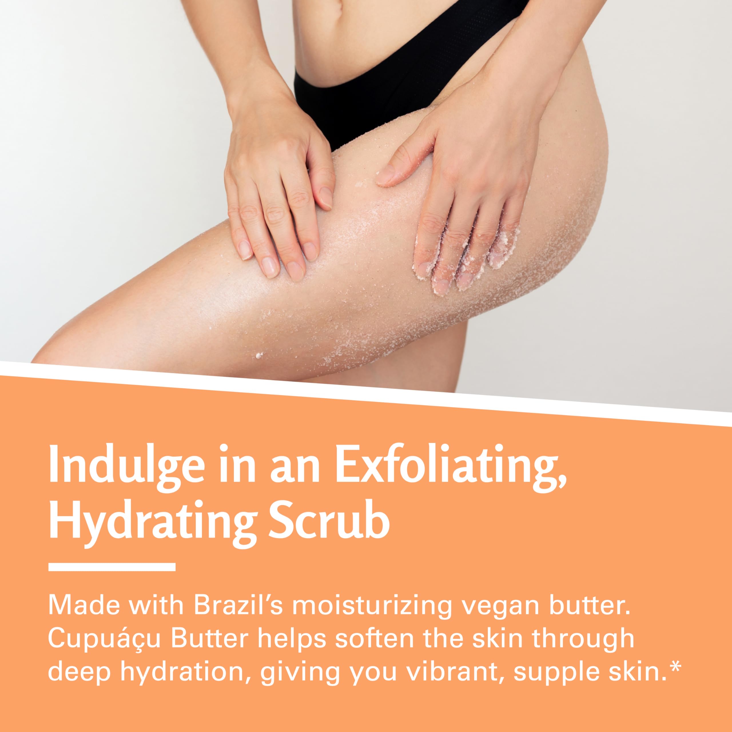 M3 Naturals Brazilian Body Scrub rejuvenates tired feet.
