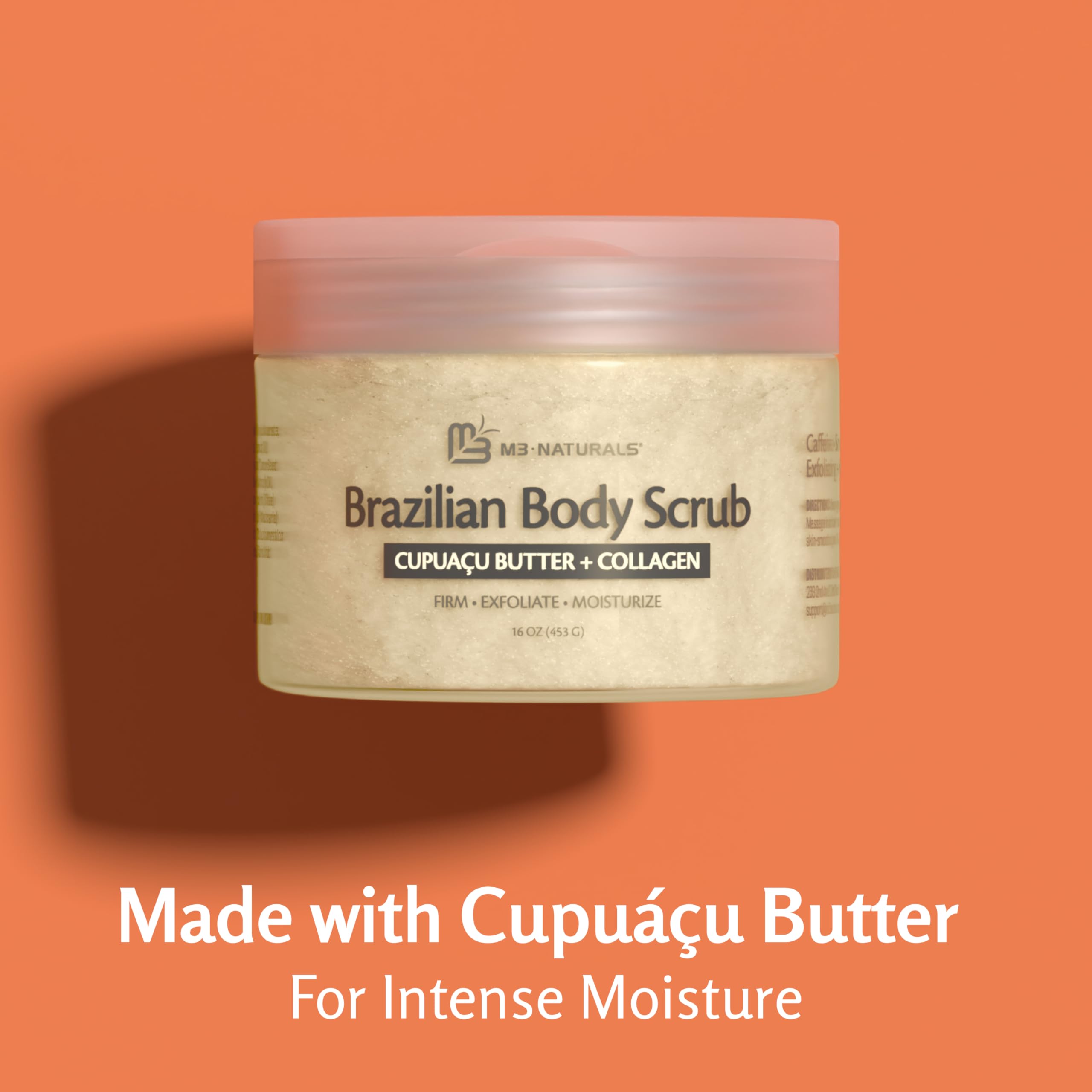 M3 Naturals spa-like bathroom moment with Brazilian Body Scrub.