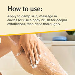 M3 Naturals exfoliating salt texture highlights gentle scrub and debris removal