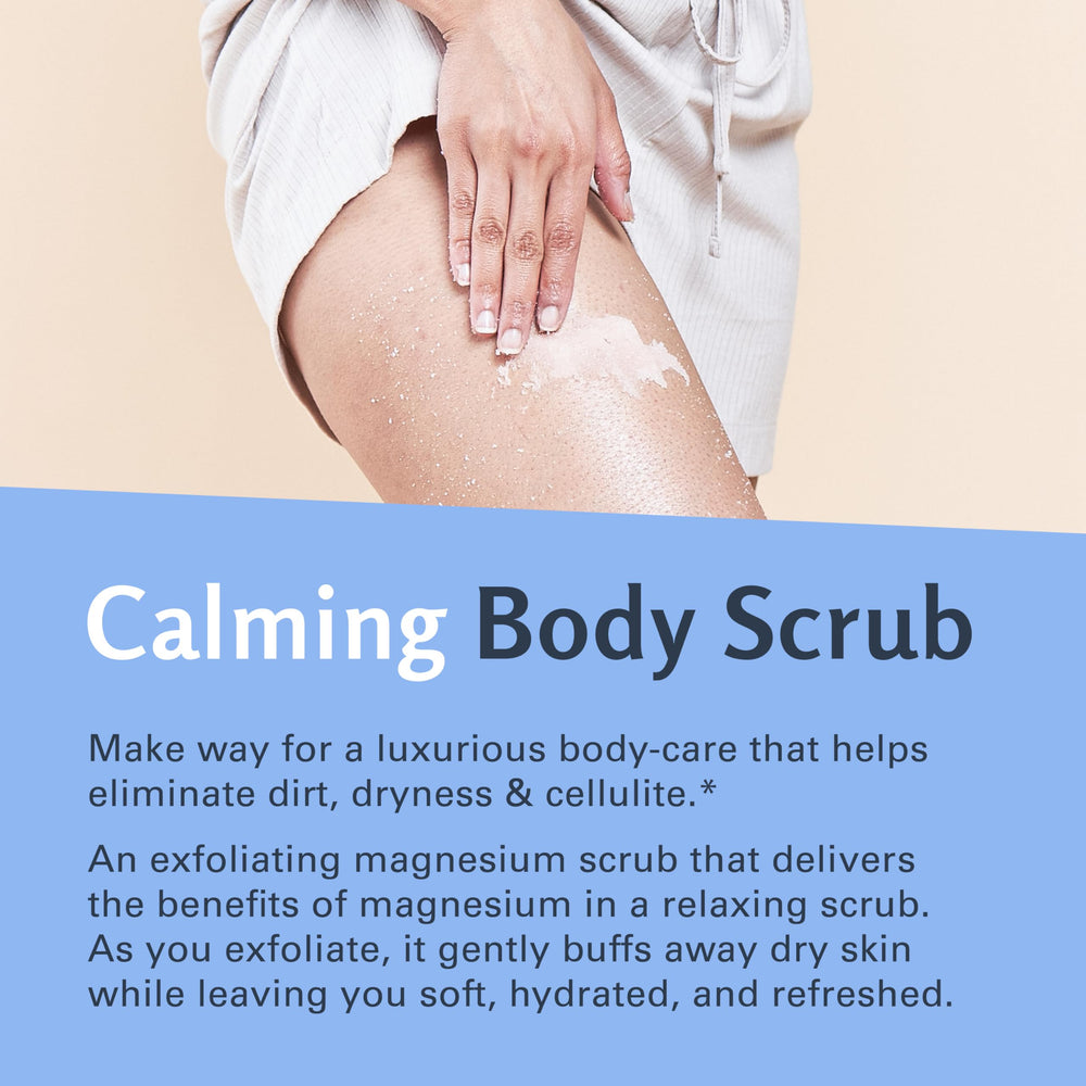 Wet skin after applying M3 Naturals scrub for hydration.