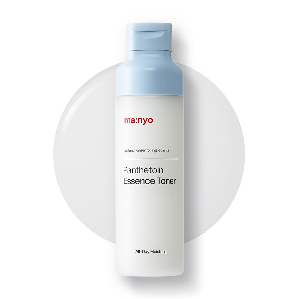 ma:nyo Panthetoin Essence Toner bottle shows deep hydration for sensitive skin