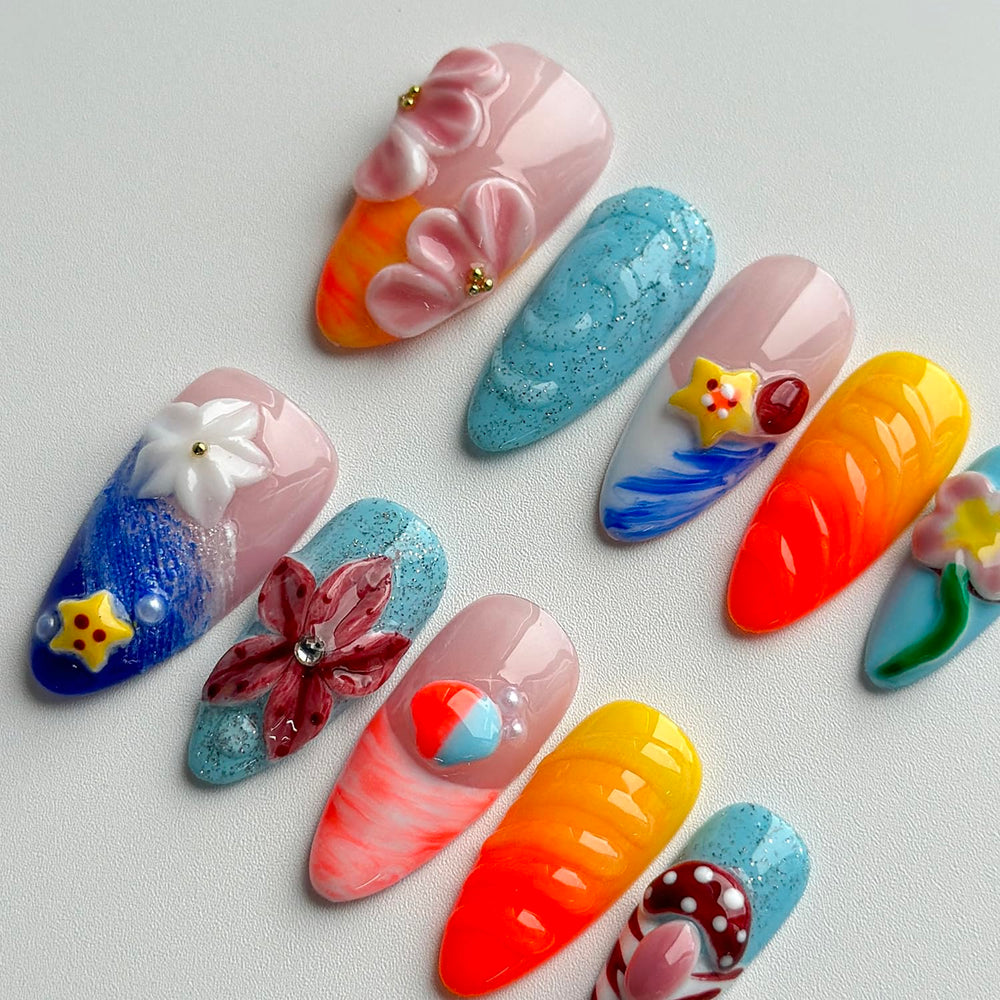 MABKJLF ABS material reusable nails deliver durable wear and easy reuse.