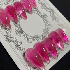 MABKJLF luxury press-on nails in medium stiletto shape for at-home salon polish