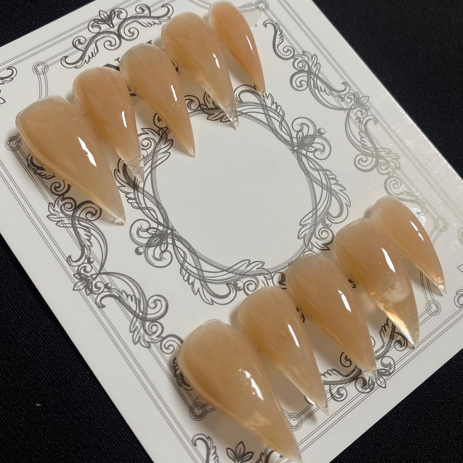 MABKJLF medium stiletto eagle claw nails for at-home salon-style wear