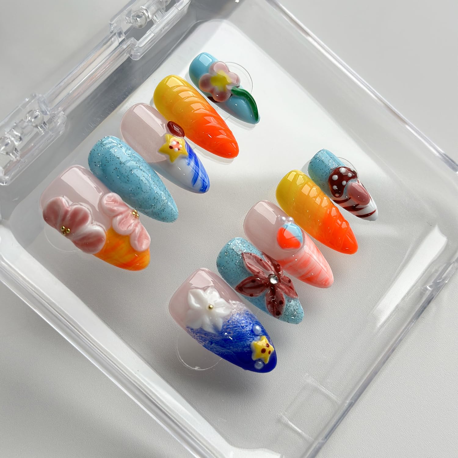 MABKJLF thick acrylic nails for daily wear and confident prep.
