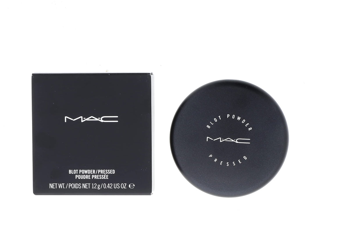MAC Blot Powder Medium 11g packshot highlights shine control for a natural, undetectable finish.