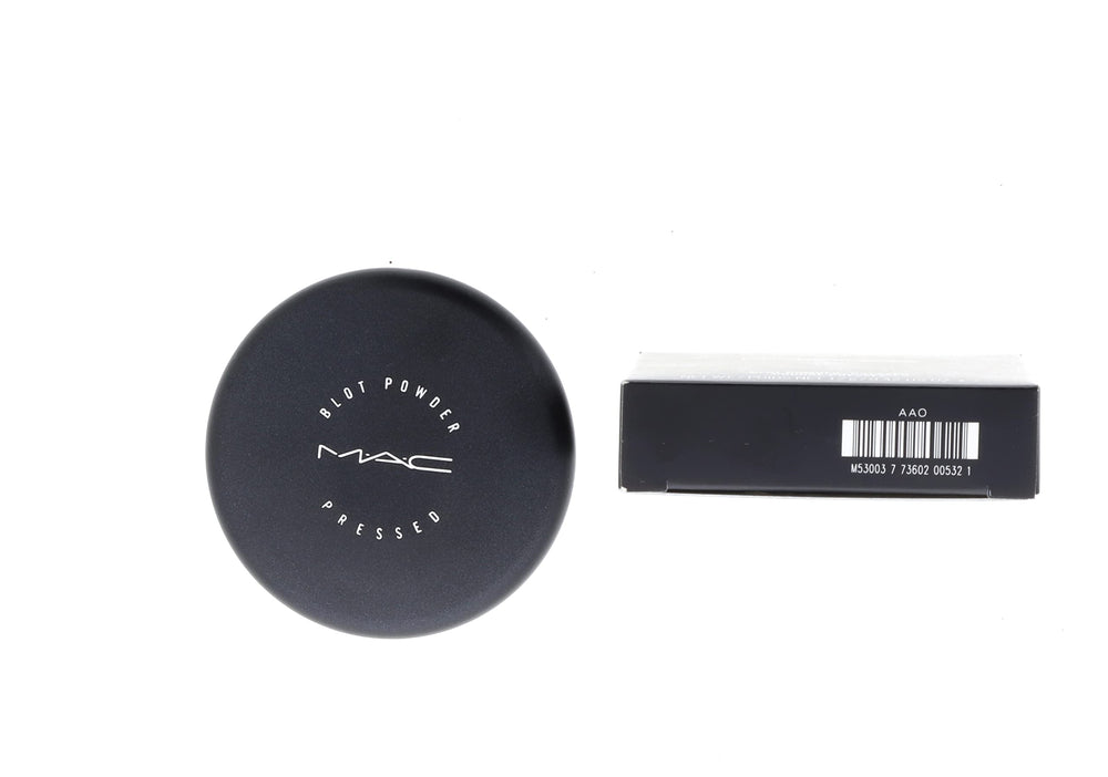 MAC Blot Powder Medium compact open reveals portable touch-up for shine control.