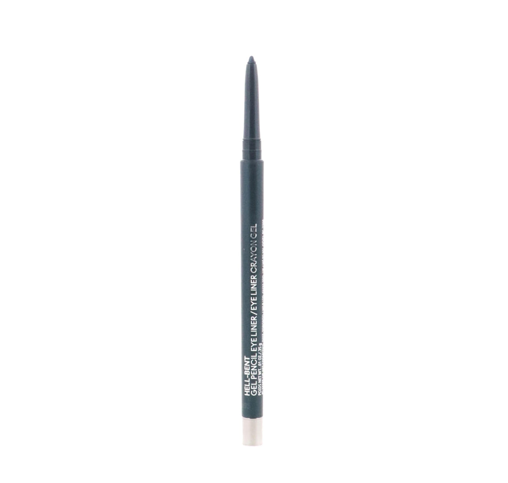 MAC Colour Excess Hell-Bent: noir profond avec perles multicolores pour un éclat subtil.