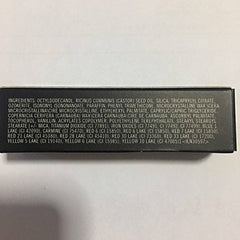 MAC Creme D Nude lip swatch on lips shows creamy sheer color