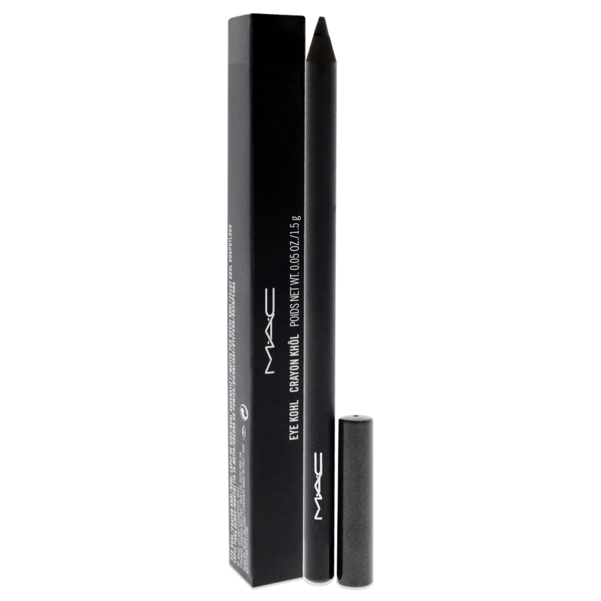 MAC Eye Khol silky matte-pearl finish adds depth and shine.