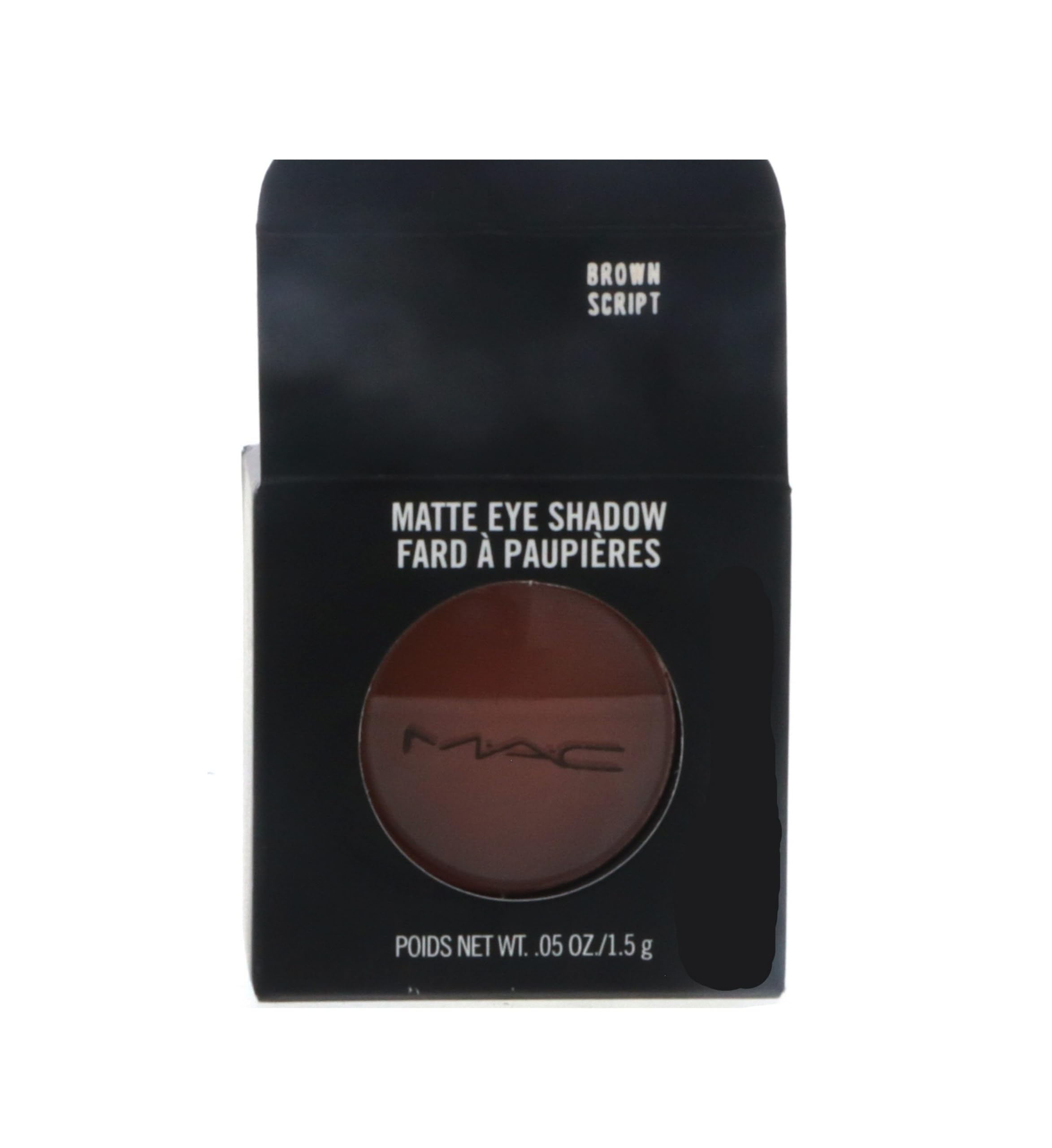 MAC Eye Shadow Matte Brown Script on-eye image illustrating seamless blending and definition.
