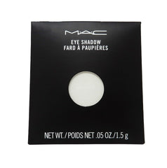 MAC Eye Shadow Pro Palette refill pan White Frost shows a luminous shimmer for eye highlights.