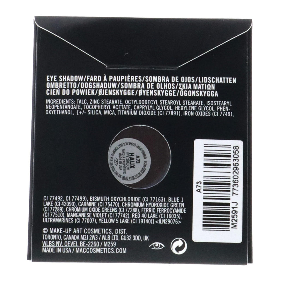 MAC Haux refill pan close-up demonstrating compact powder and portability