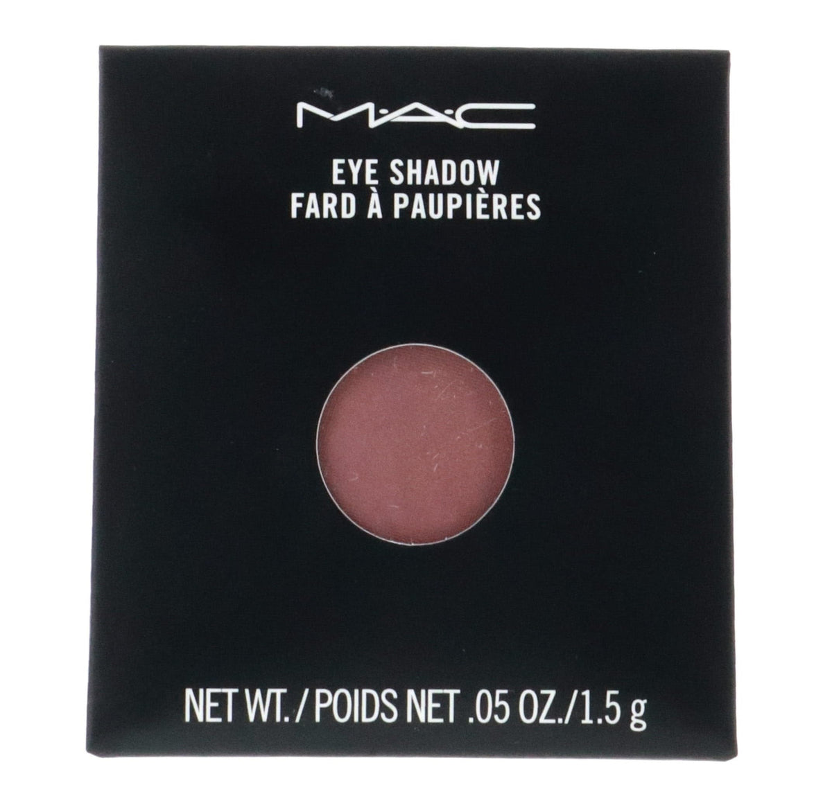 MAC Eye Shadow Refill Haux close-up showing soft rosy brown pigment for versatile looks