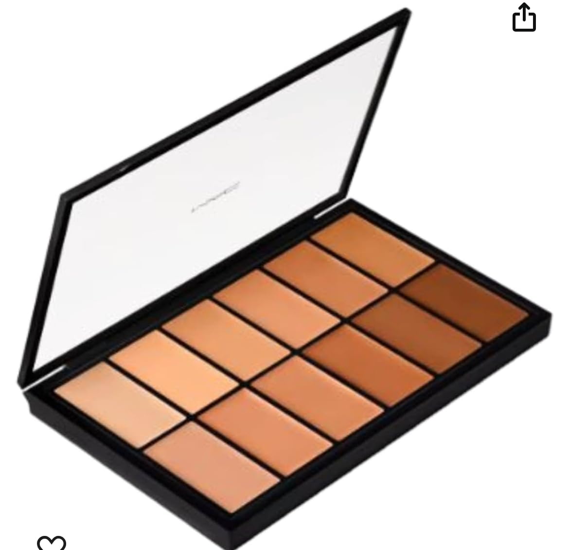 MAC Full Coverge Foundation X12 Palette cream texture close-up for smooth blending.