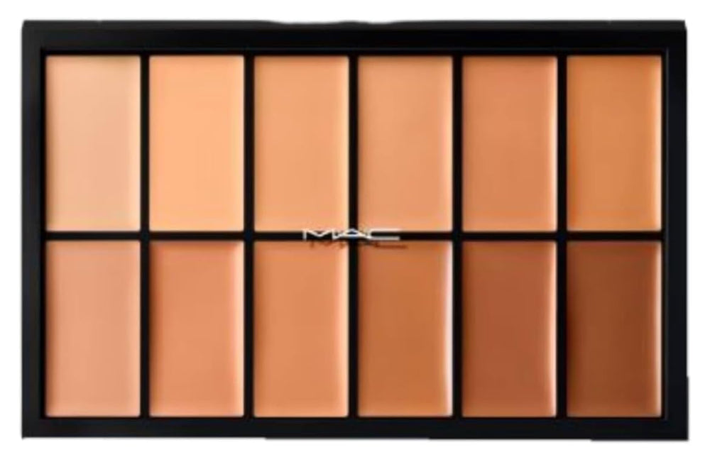 MAC Full Coverge Foundation X12 Palette swatches range for seamless shade matching.