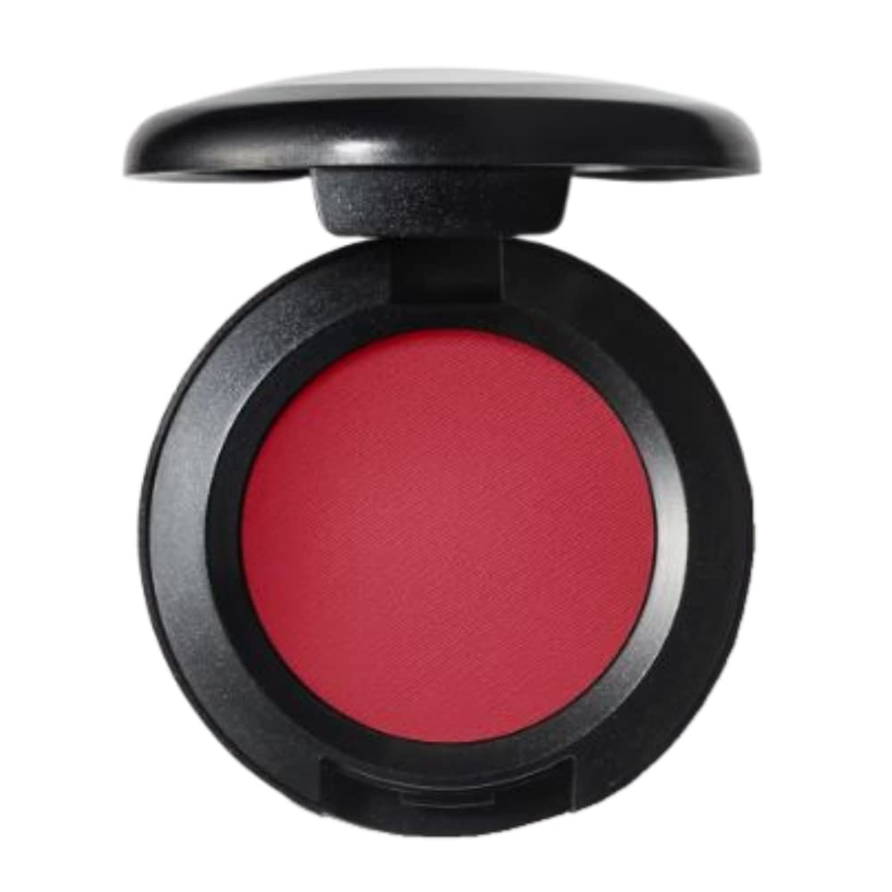 MAC Haute Sauce intense brick red eyeshadow for bold matte lids with long wear.