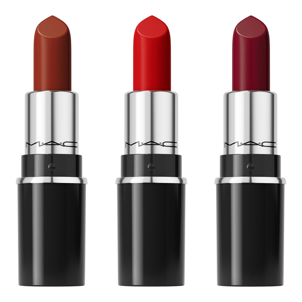 MAC Holiday gold packaging highlights a gift-ready set.
