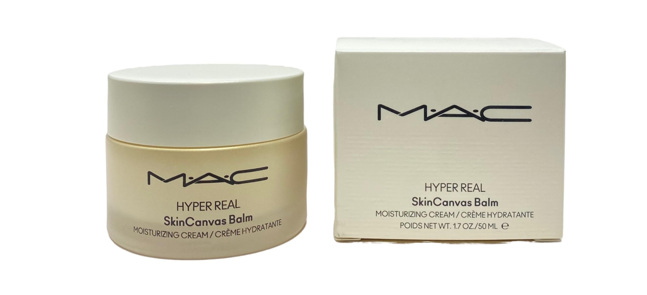 MAC Hyper Real SkinCanvas Balm texture closeup highlighting creamy, fast-absorbing formula