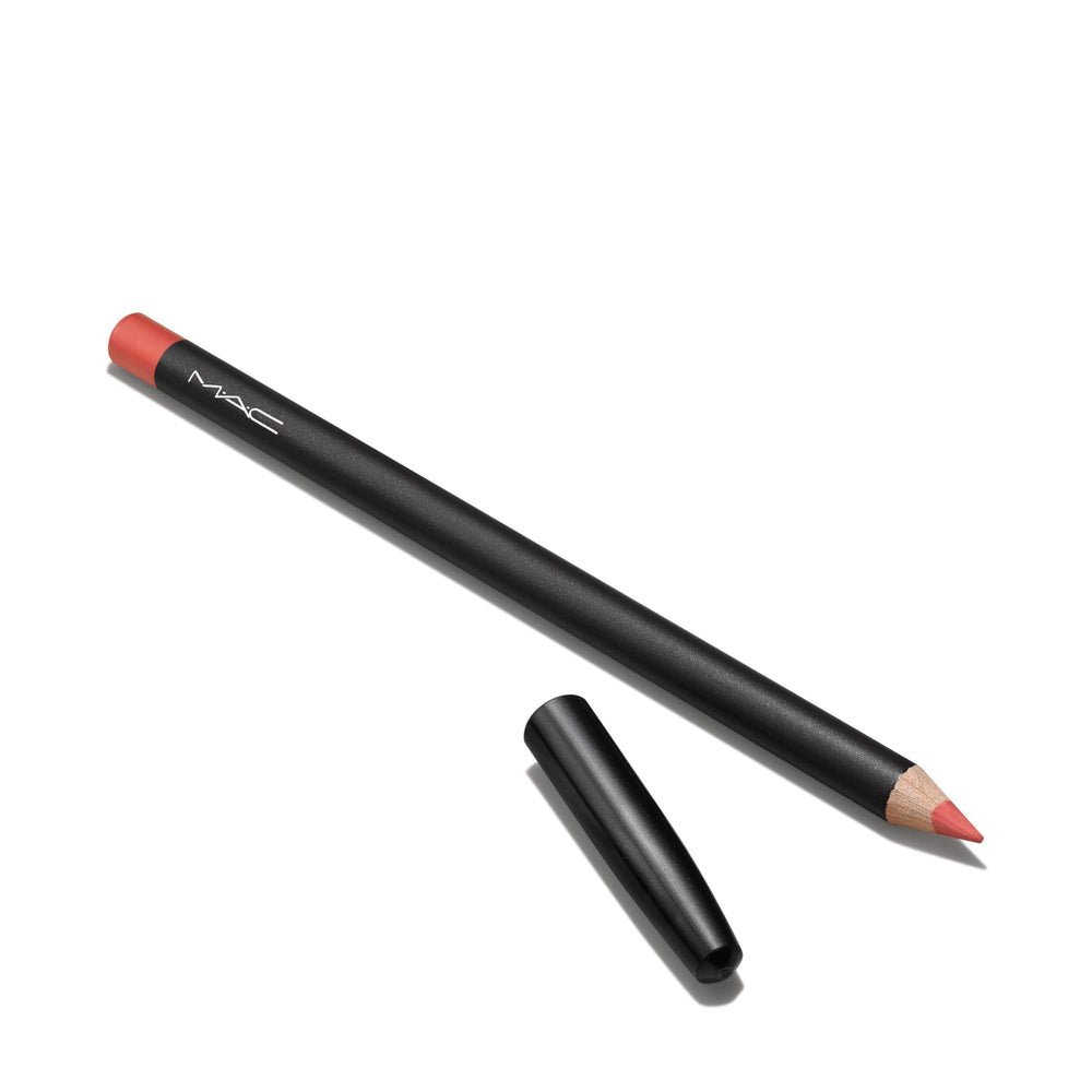 MAC Lip Pencil Flamingo swatch for peach-pink everyday look