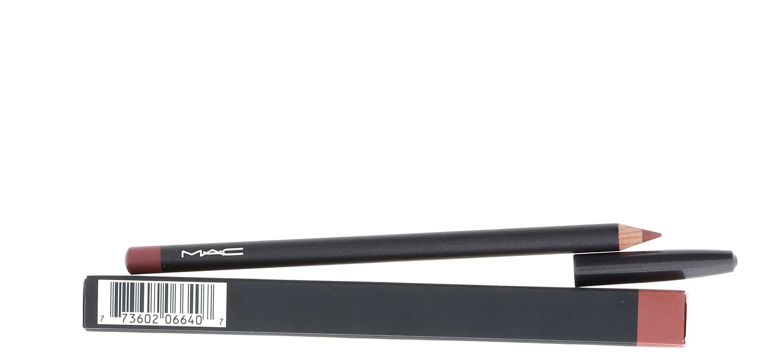 MAC Lip Pencil Whirl swatch on arm demonstrates neutral brown shade ideal for many looks.