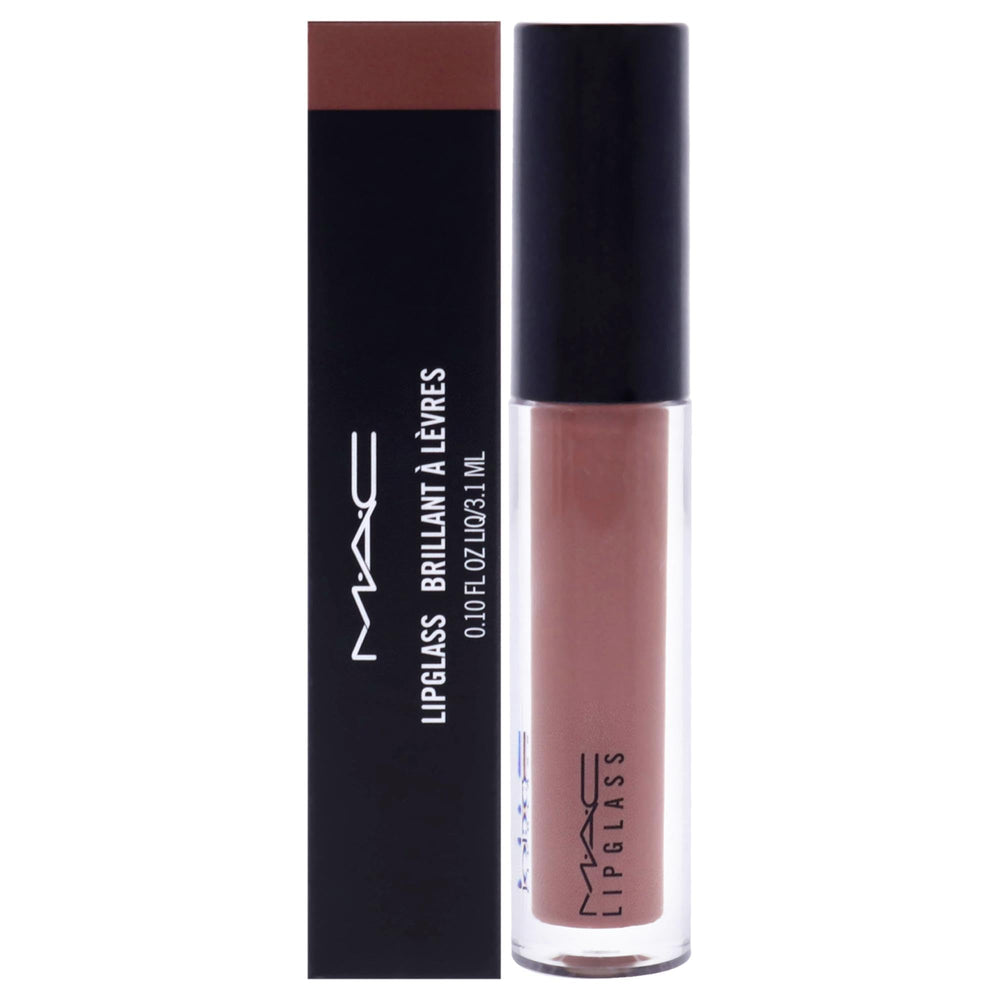 MAC LipGlass 319 Spite bottle cap detail showing sleek glass-like shine