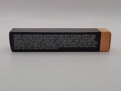 MAC Lipglass C-THRU worn over lip pencil enhances shine and color.