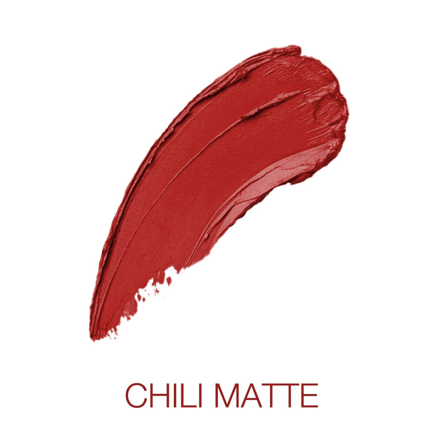 MAC Lipstick No. 138 Chili Matte texture close-up shows smooth glide.