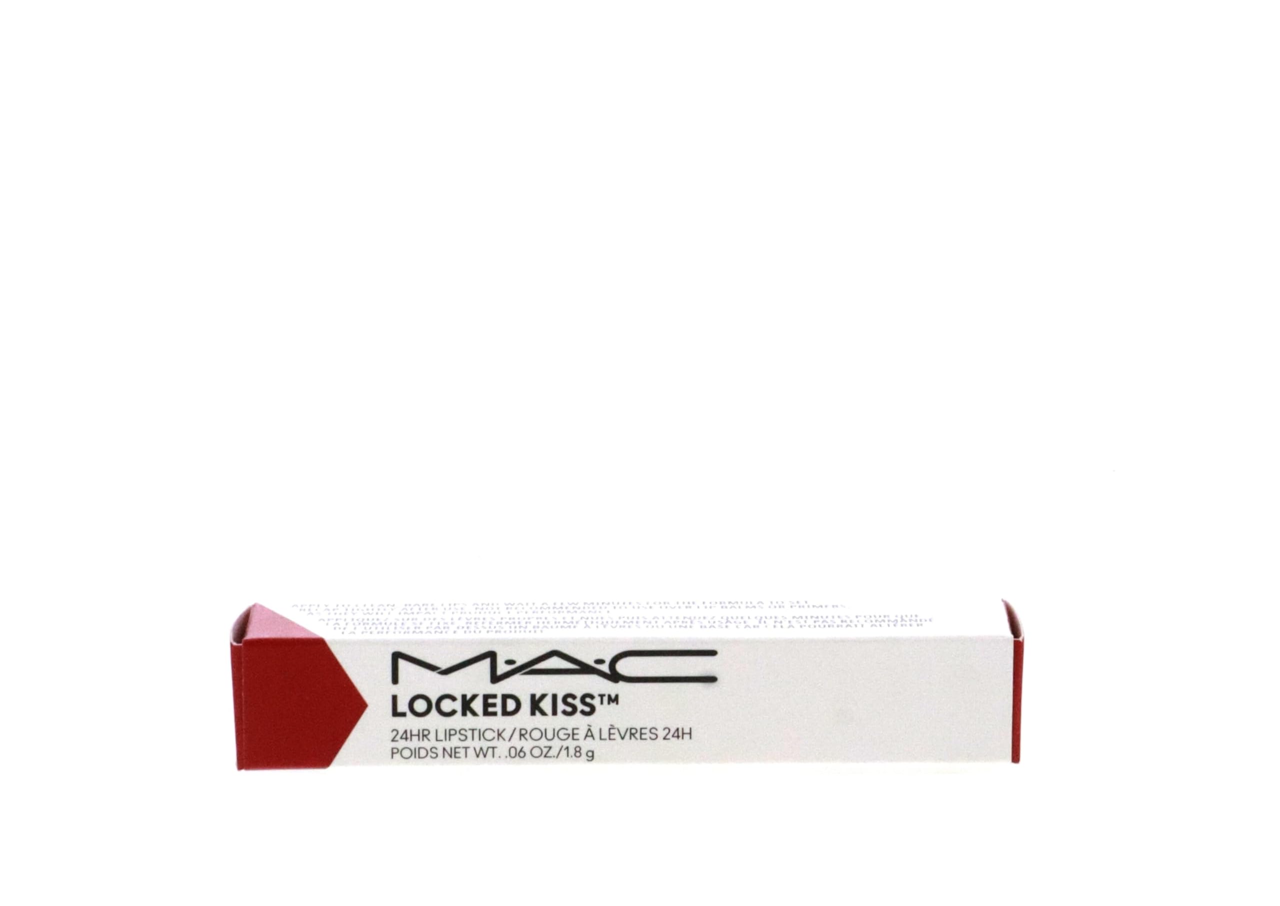 Close-up of MAC 95 Vicious applying long-wear matte lip color.